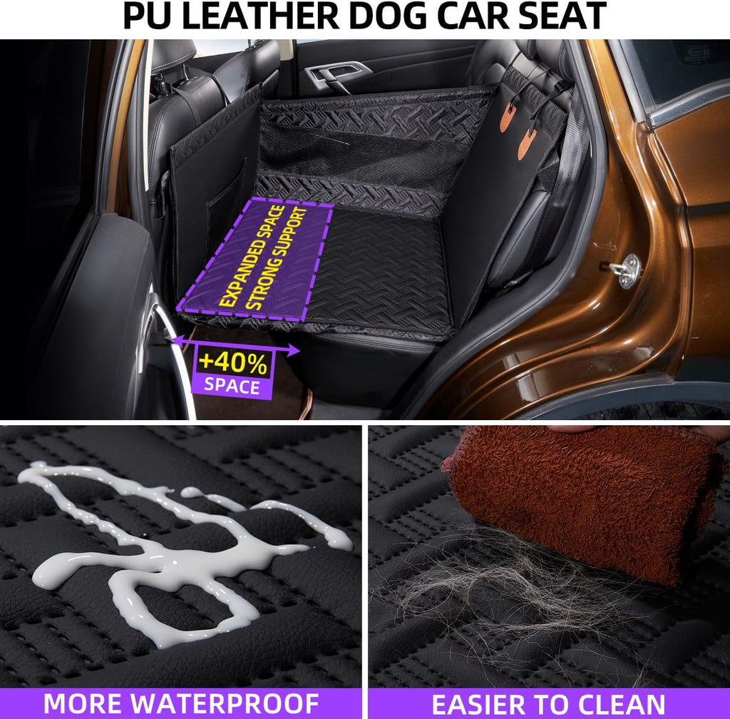 Dog Car Seat for Medium/Large Dogs, Back Seat Extender & Hammock, Waterproof Pet Car Bed Mattress For Car SUV Truck, Easy to Clean & Non-Slip