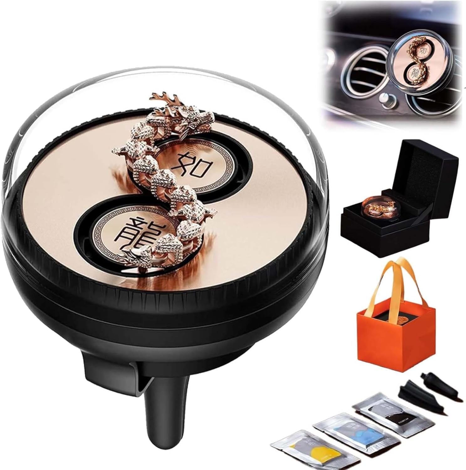 Dragon Car Wind-Powered Rotation Air Freshener Diffuser