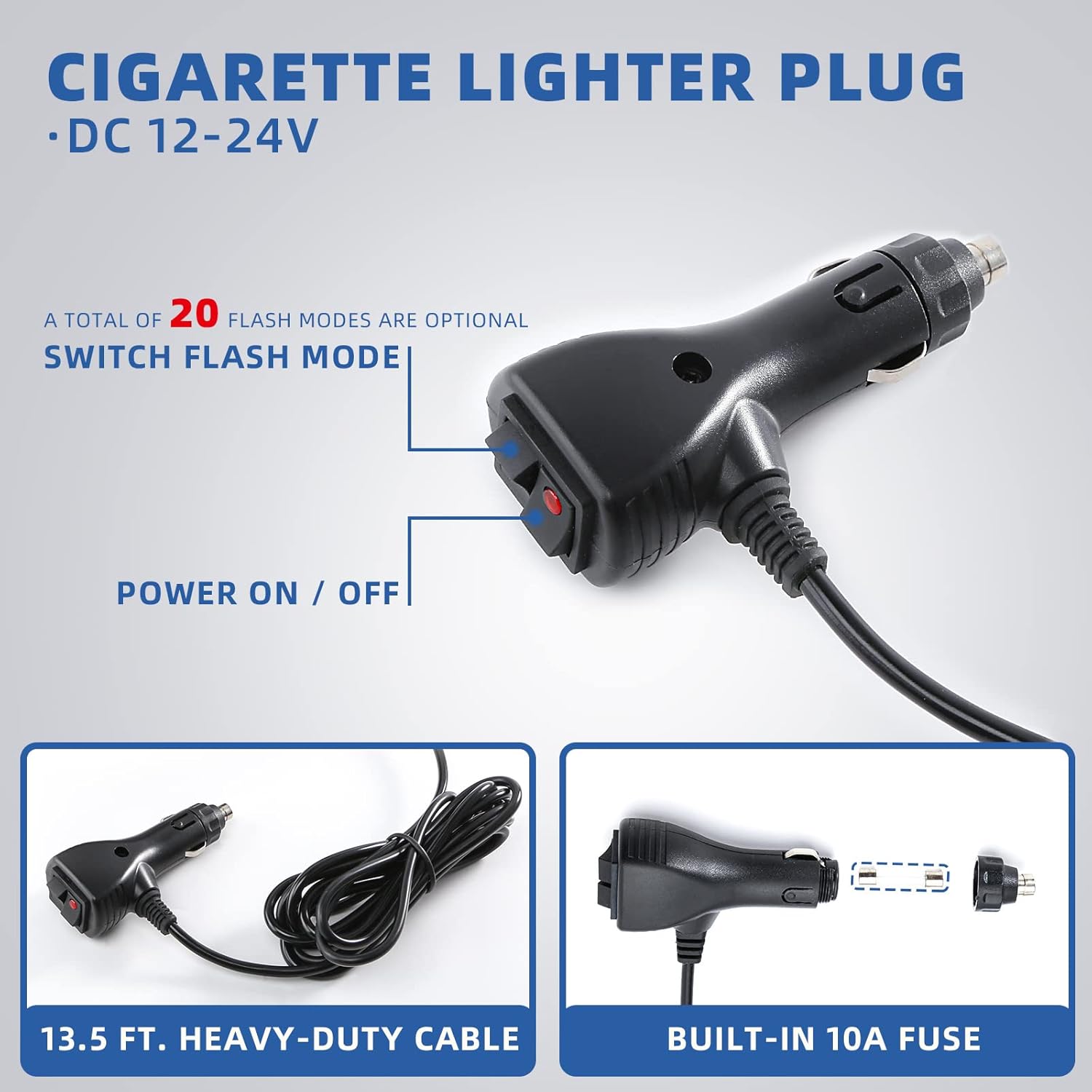 72LED Roof Top Emergency Strobe Beacon Lights, 12-24V High Visibility Safety Warning Mini LED Strobe Light bar with Magnetic Base for Snow Plow, Trucks, Construction Vehicles