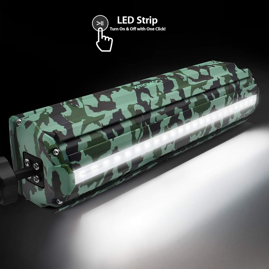 Waterproof Bluetooth Motorcycle Stereo Speakers LED Soundbar