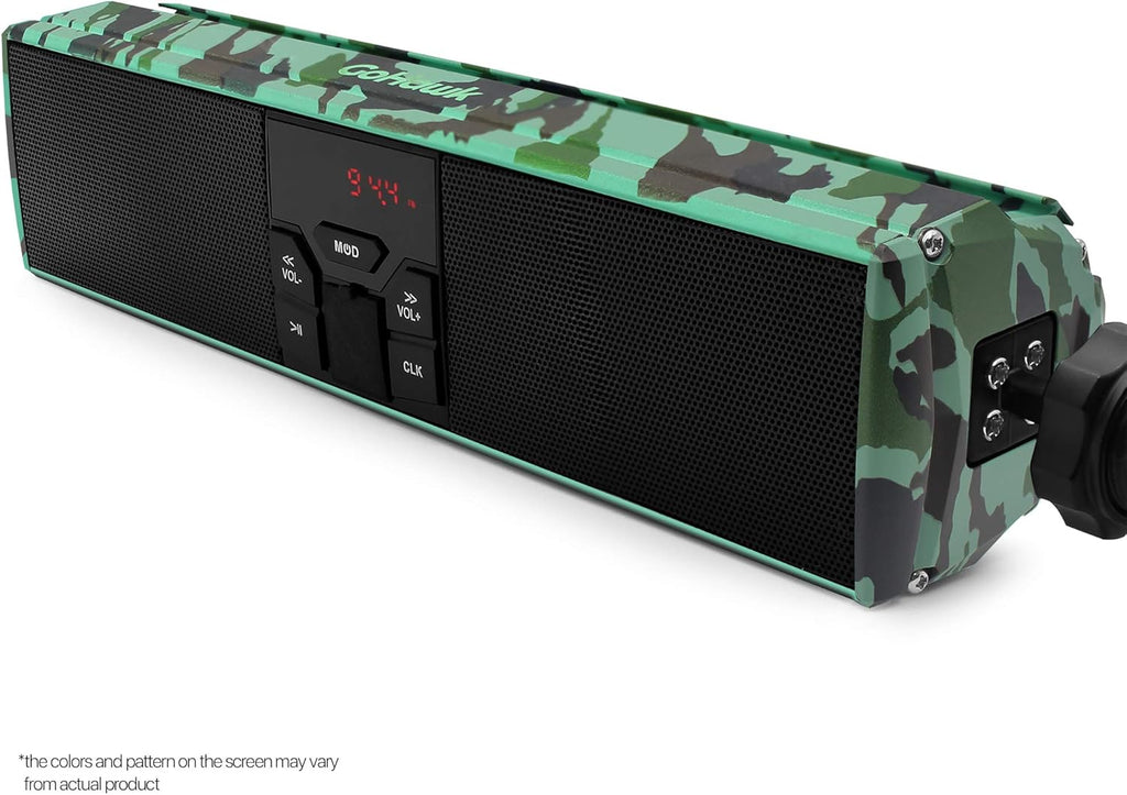 Waterproof Bluetooth Motorcycle Stereo Speakers LED Soundbar