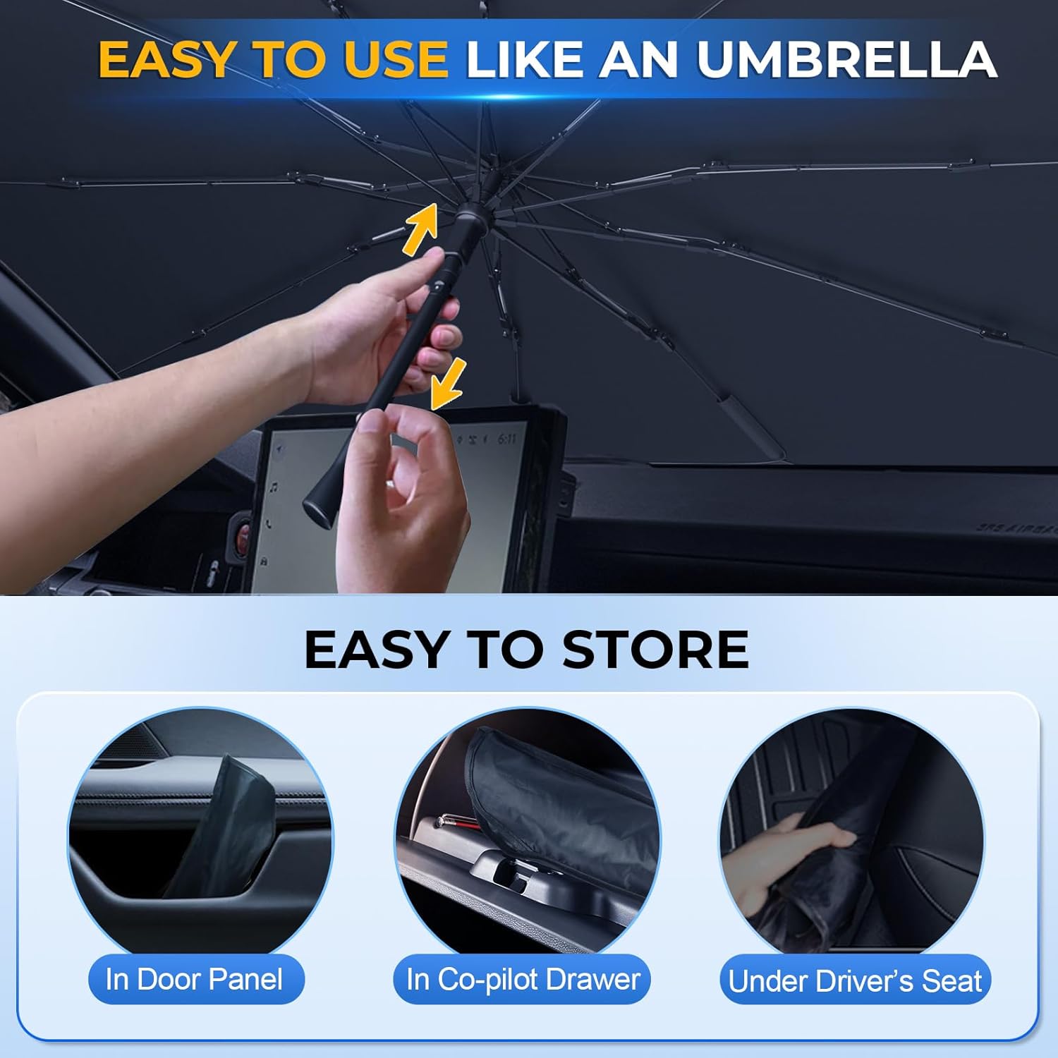 Car Windshield Sun Shade Umbrella