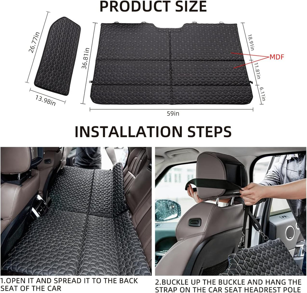 Back Seat Extender Truck Bed Mattress Car Camping Air Mattress for F150/RAM 1500/Silverado