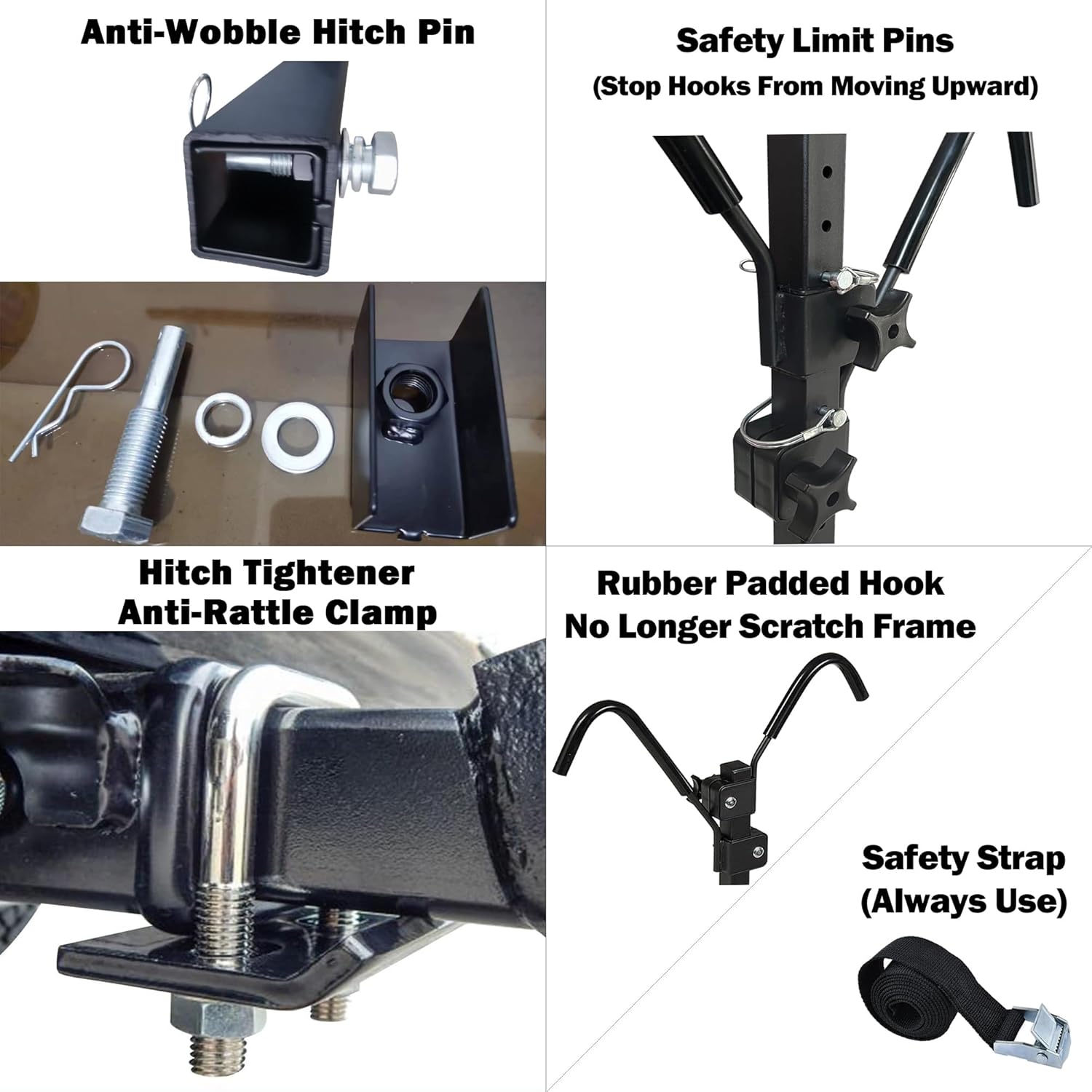 2 Bike Racks for Tow Hitch 180 lbs Capacity for Bikes for Car SUV Pickup Truck RV Camper - 2 inch Receiver