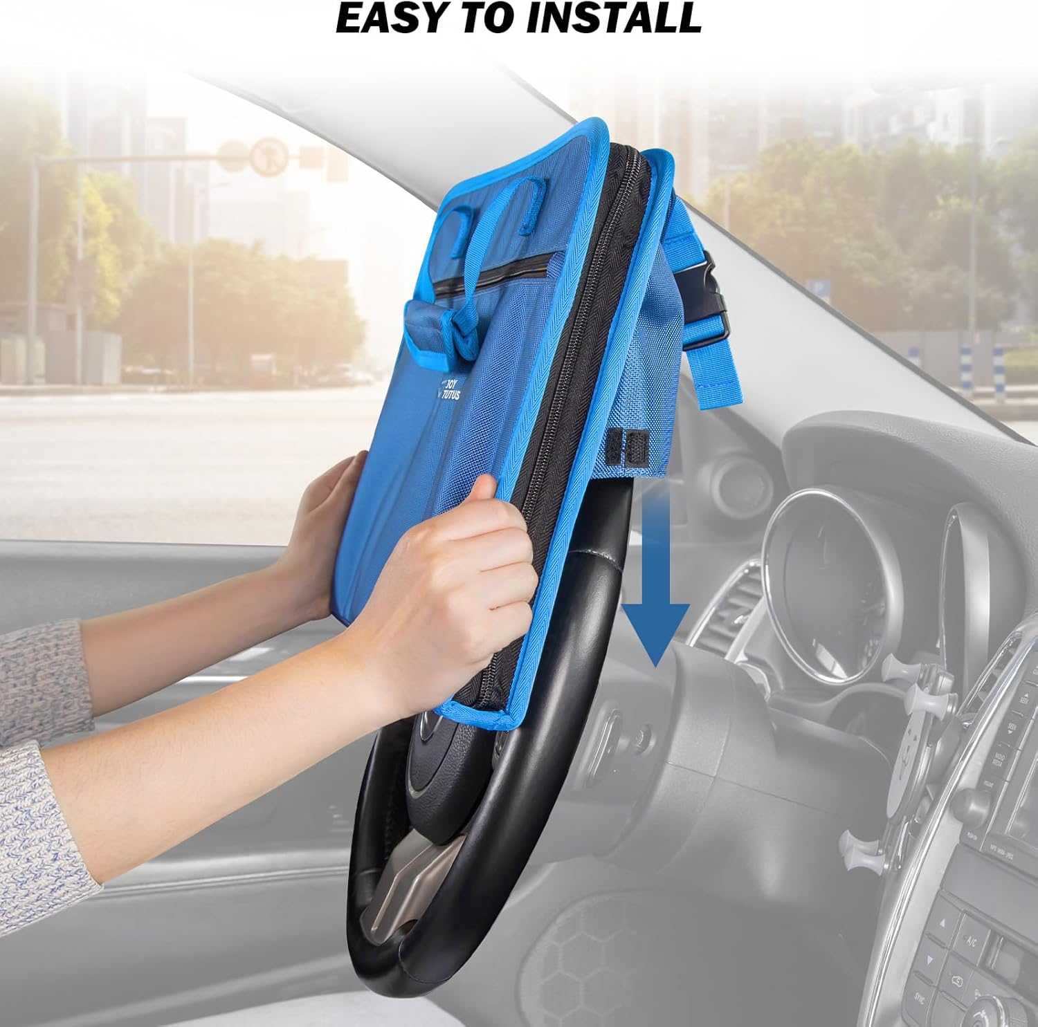 3 in 1 Steering Wheel Eating Tray & Multifunctional Car Office Bag