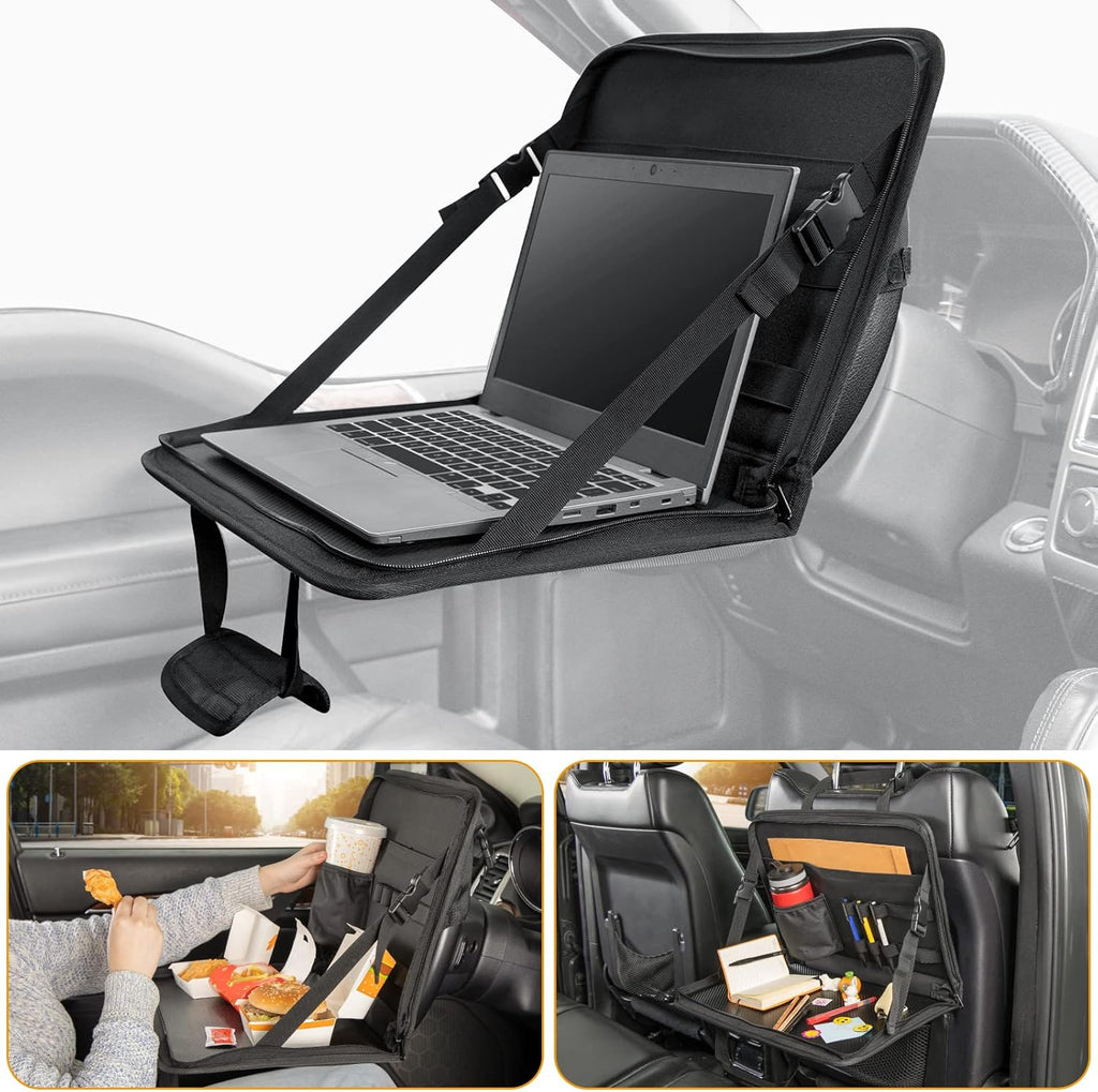 3 in 1 Steering Wheel Eating Tray & Multifunctional Car Office Bag