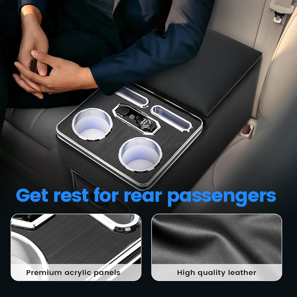 Rear Center Console For Car Minivan Van Truck