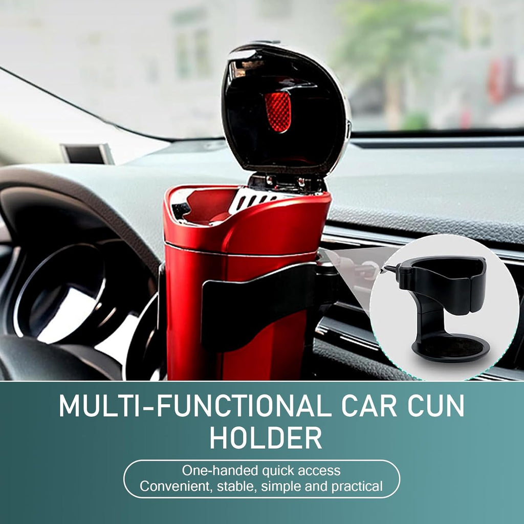 360° Adjustable Air Vent Cup Holder – No-Spill Cooling & Warming Drink Mount