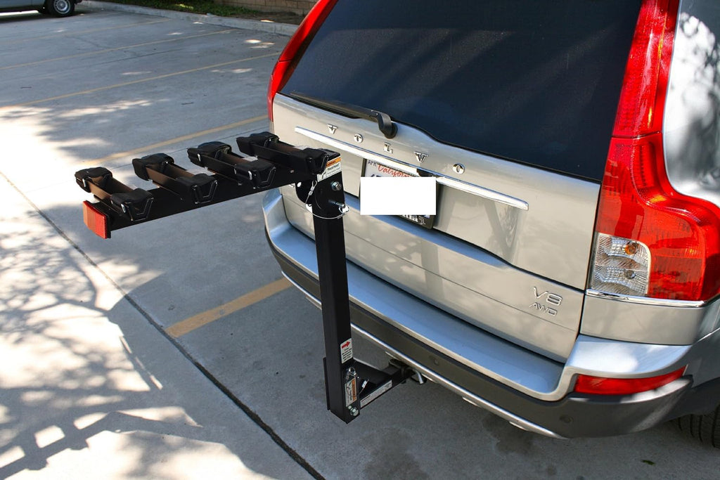 Hitch Mount Bike Rack - 4-Bike Rack, Black for Cars, Trucks, SUVs, and Minivans