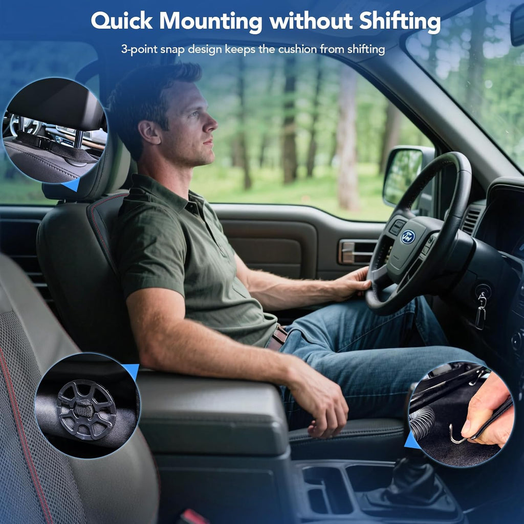 Cooling Car Seat Cover with 16 Powerful Fans 3-Speed Temperature Fit For Car SUV, Truck Van