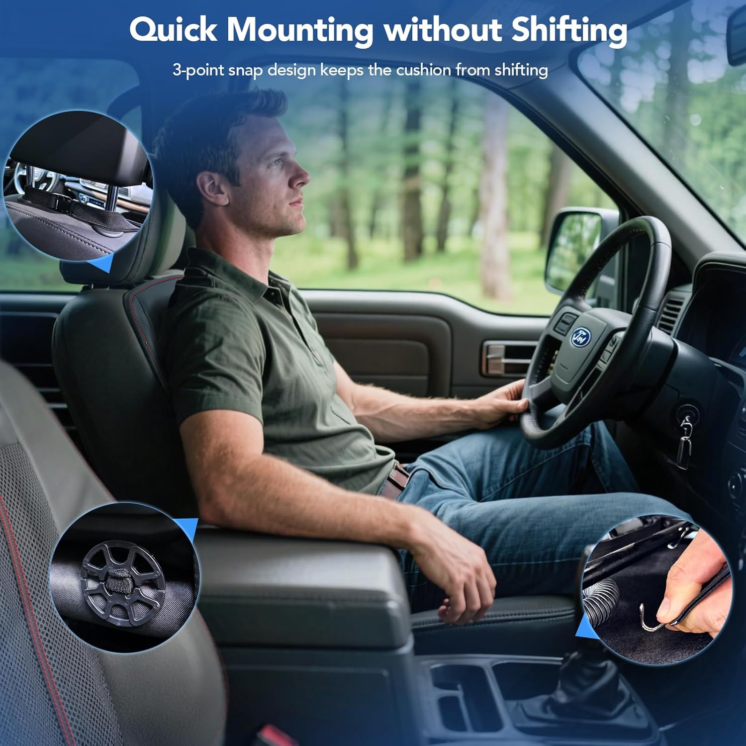 Cooling Car Seat Cover with 16 Powerful Fans 3-Speed Temperature Fit For Car SUV, Truck Van