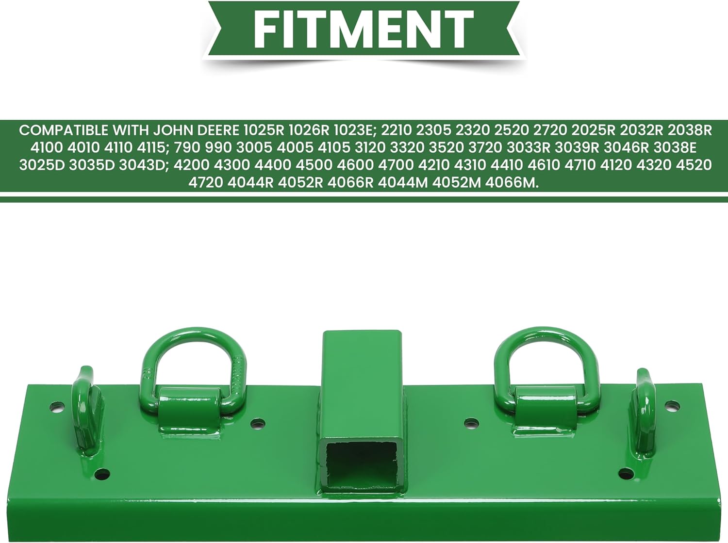 Tractor Grab Hooks 4.96" W × 21.93" L Compatible with John Deere 2" Receiver Compact Tractor Bolt on Grab Hooks