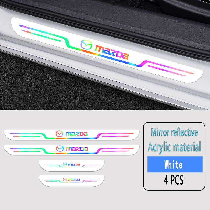 Acrylic Laser Car Anti-Fouling Door Sill Strips🎉4pcs🎉