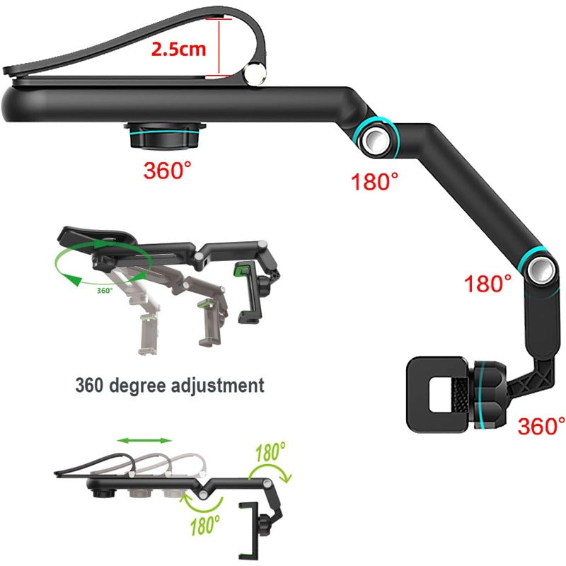 360° Rotatable Sun Visor Phone Mount