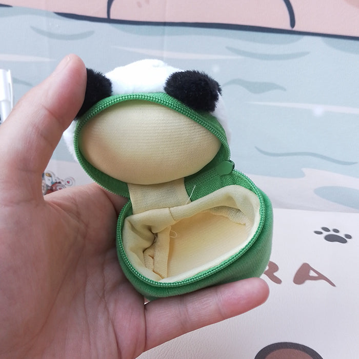 2pcs/set Plush Capybara Coin Purses Keychain Charm