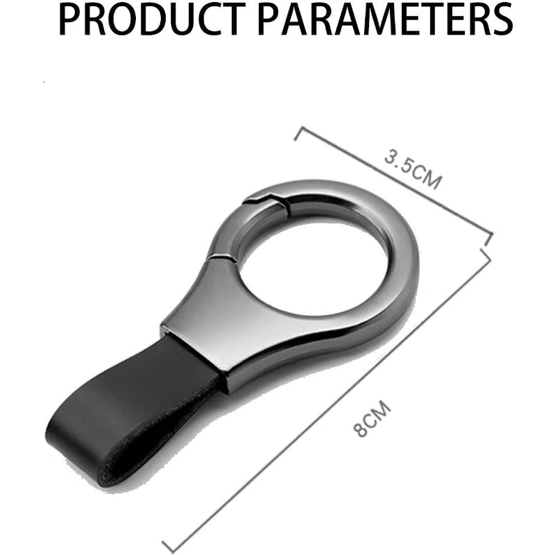 Metal & Leather Keychain Clips