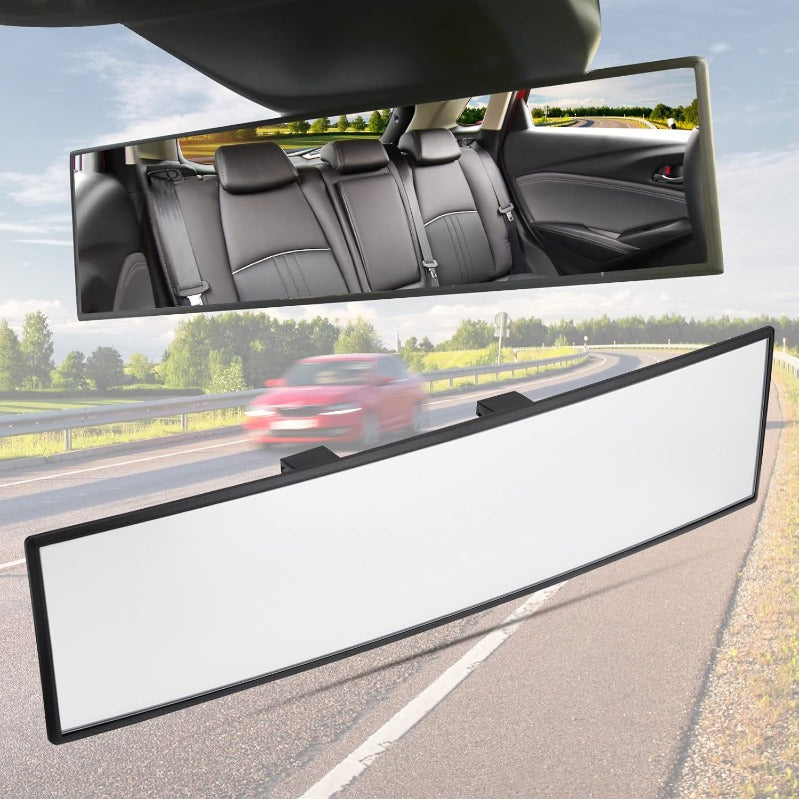 12-Inch Clip-On Panoramic Rear-View Mirror