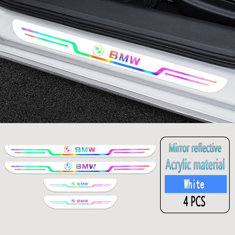 Acrylic Laser Car Anti-Fouling Door Sill Strips🎉4pcs🎉