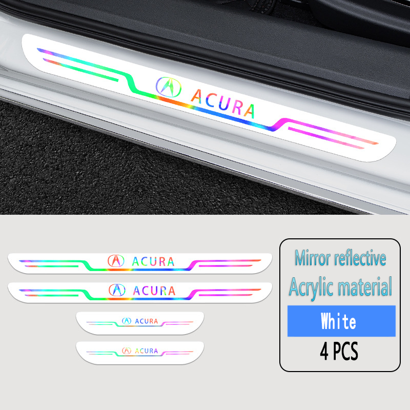 Acrylic Laser Car Anti-Fouling Door Sill Strips🎉4pcs🎉