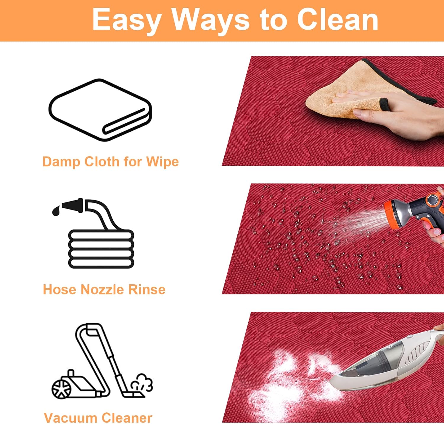 Waterproof Dog Car Back Seat Cover For Cadillace Escalade