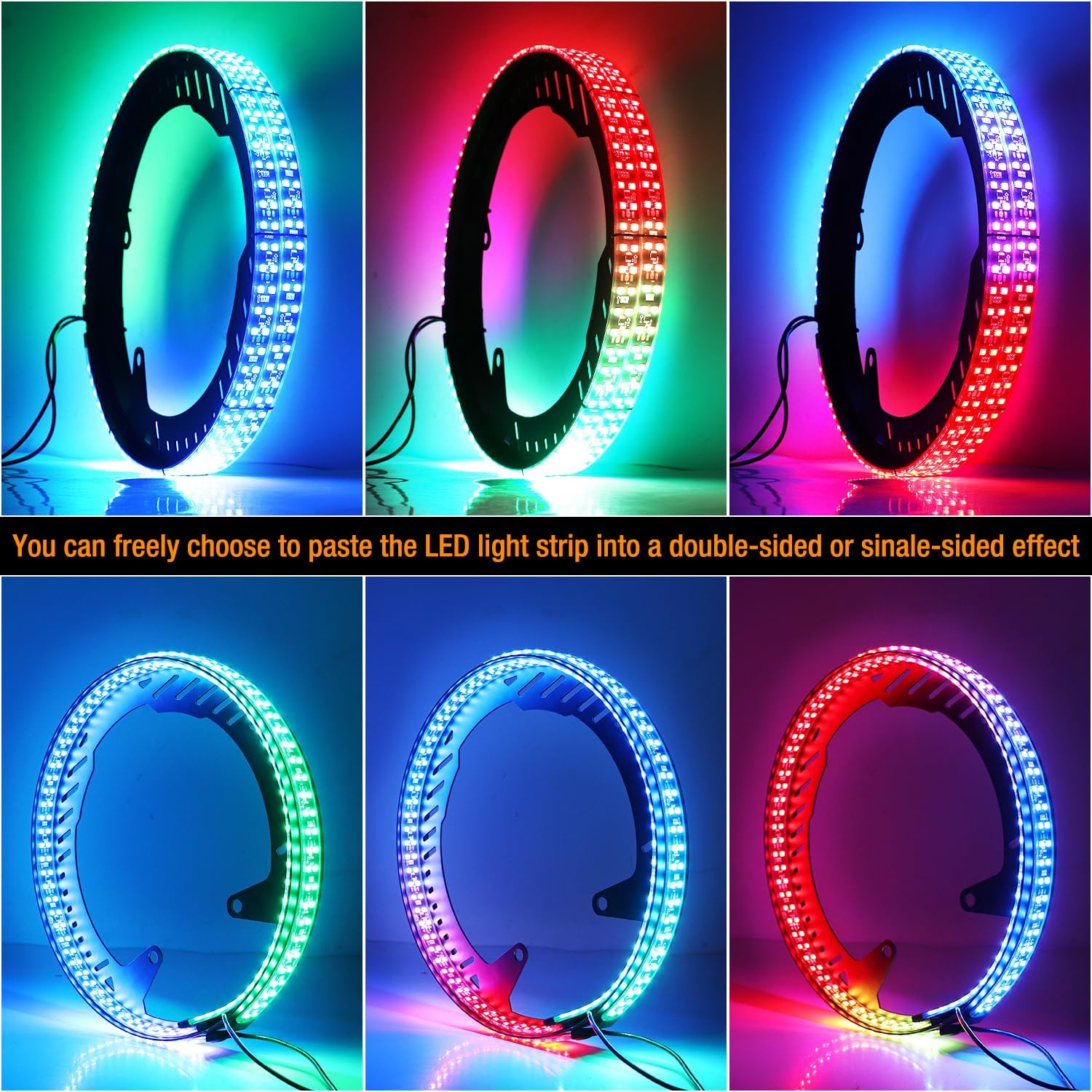 RGB Chasings Wheel Ring Lights for All Polaris Slingshot Models 2015-2022 2023 2024+