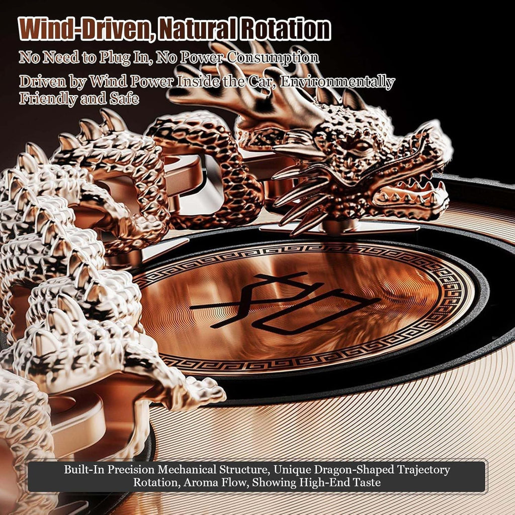Dragon Car Wind-Powered Rotation Air Freshener Diffuser