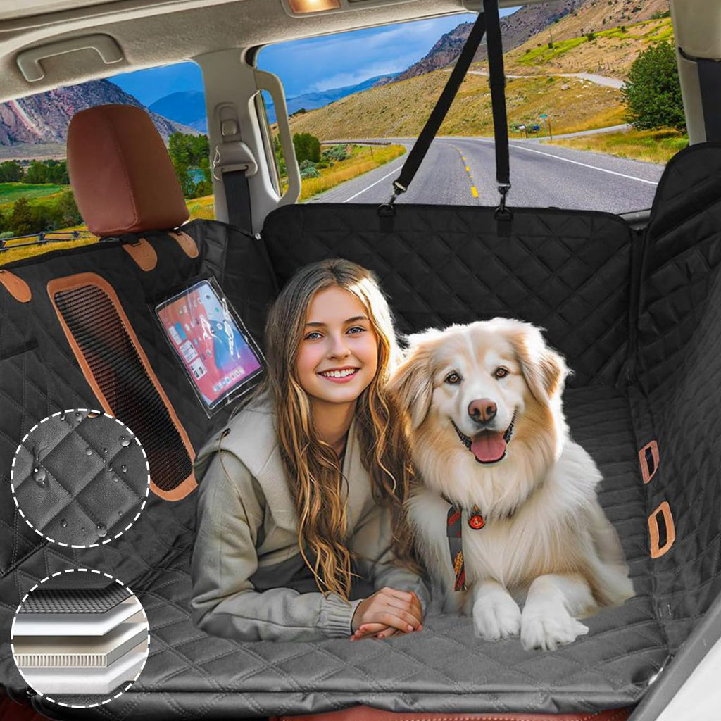 Back Seat Extender for Dogs With Hard Bottom-Upgraded Anti-Scratch For Car&SUV&Truck