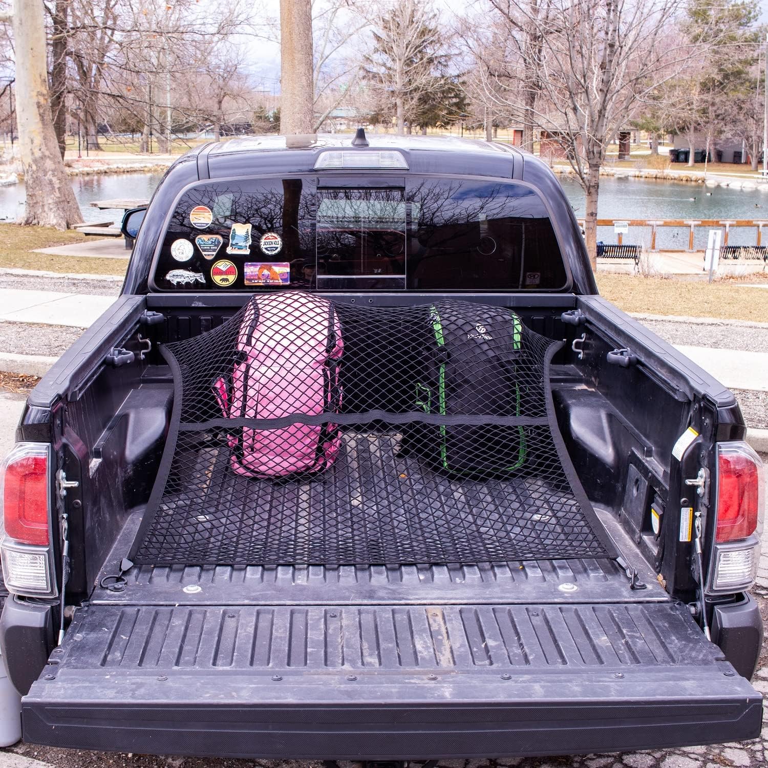 Simple Truck Bed Cargo Mesh Organizer Suitable for Daily Light Loads of Trucks