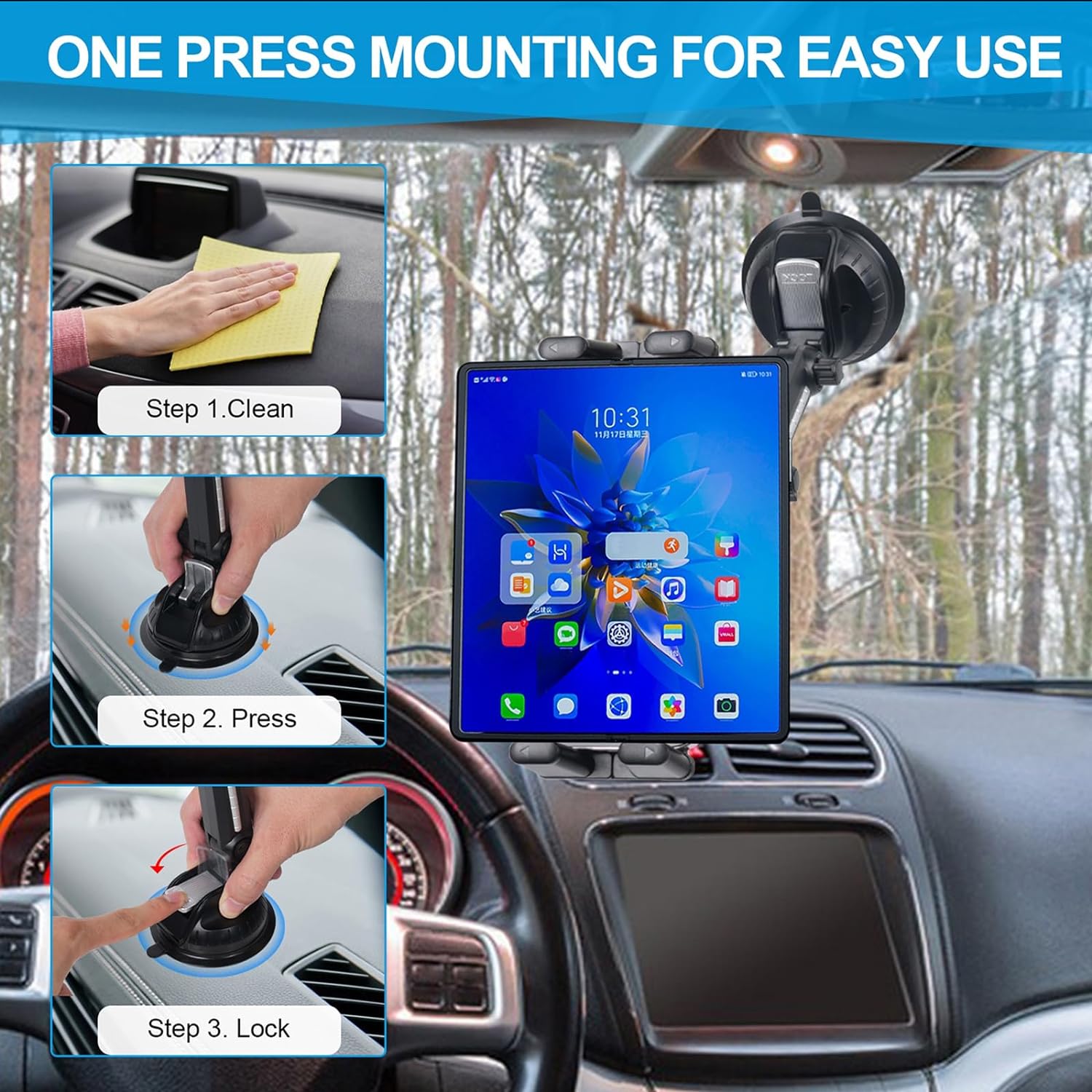 5 in 1 car Phone Holder Suitable for iPhone15 14 13 promax,Samsung Z Fold 5 4