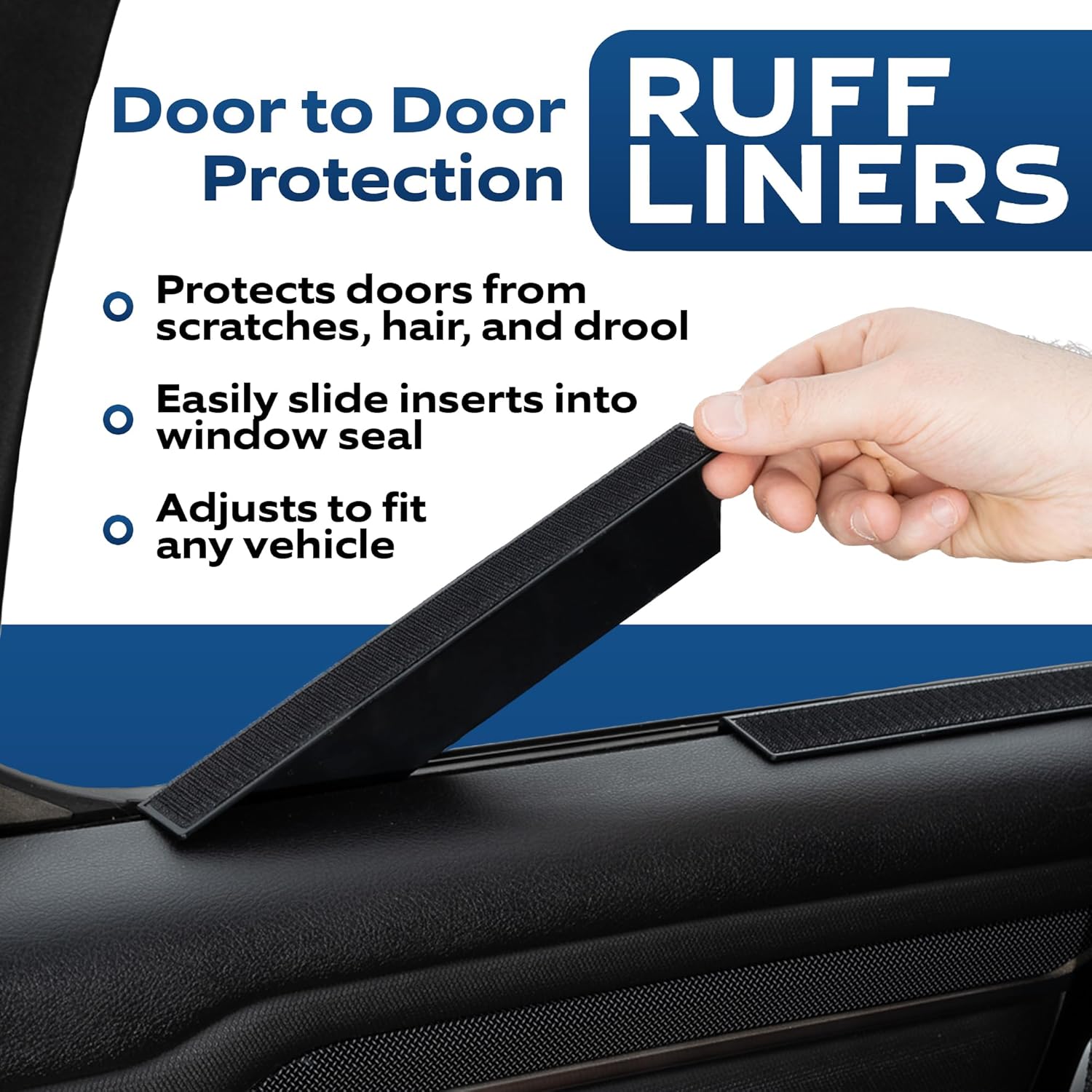 Truck Back Seat Cover for Dogs with Door Protection & 2 Collapsible BPA-Free Dog Bowls