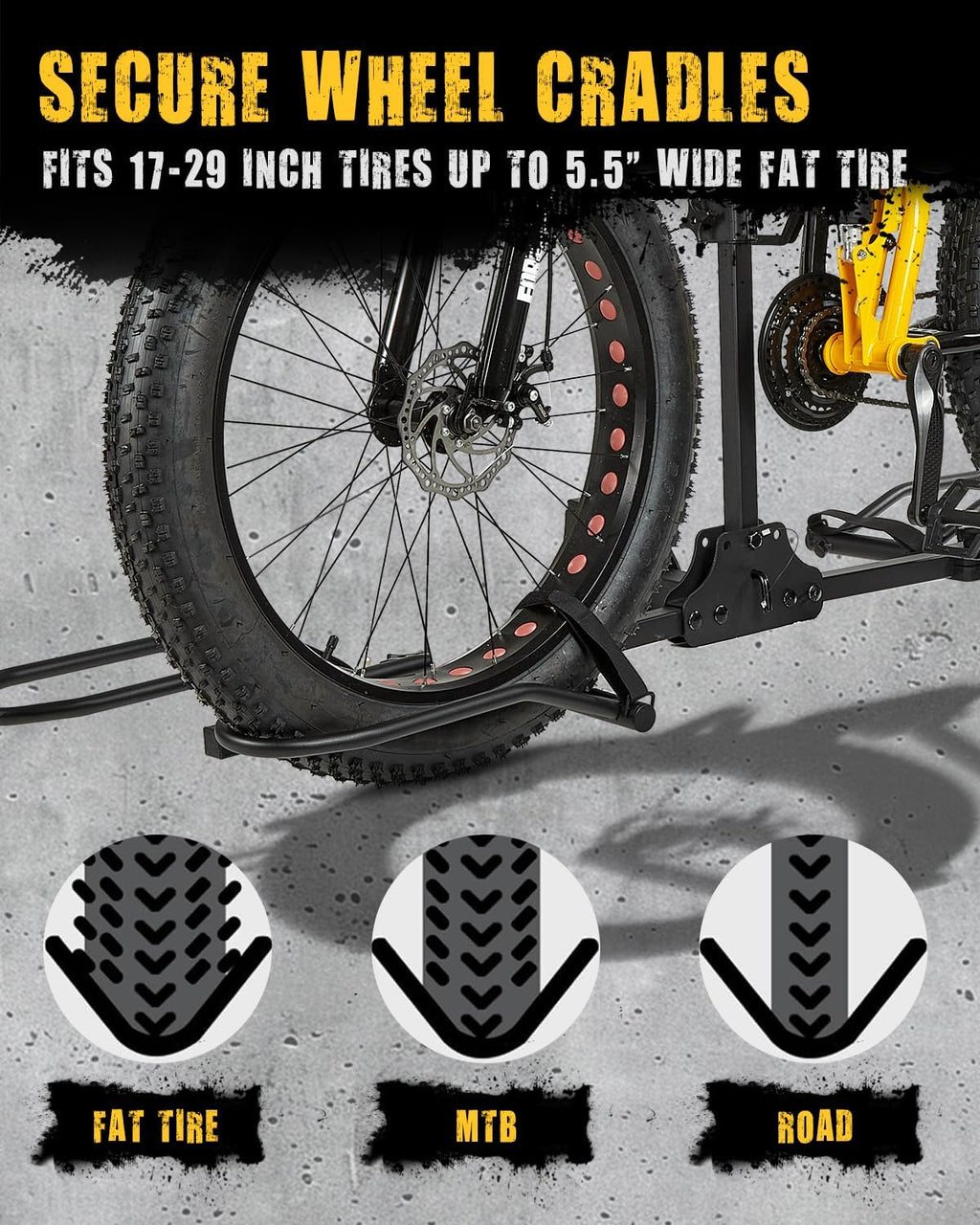 2 Bike Racks for Tow Hitch 180 lbs Capacity for Bikes for Car SUV Pickup Truck RV Camper - 2 inch Receiver