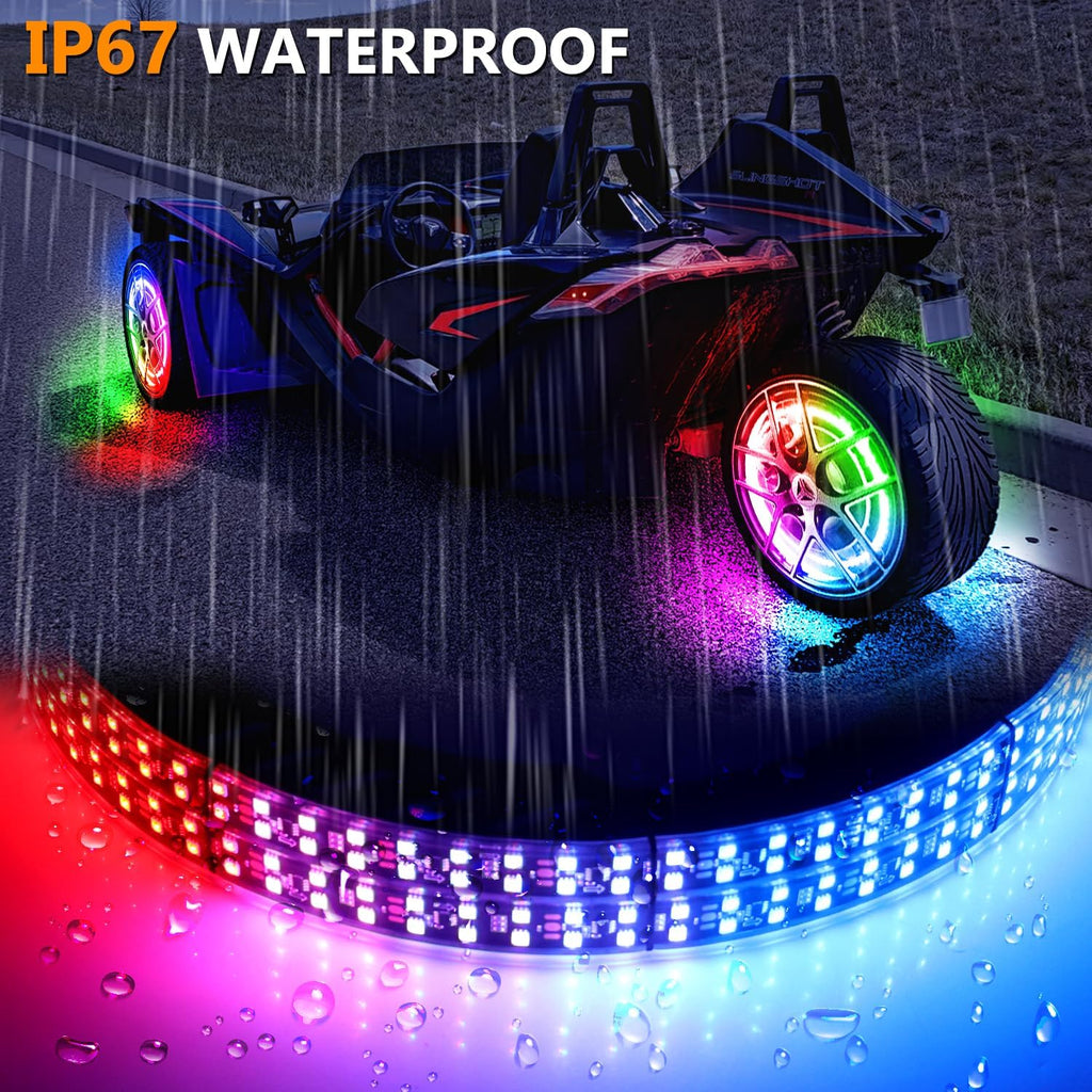 RGB Chasings Wheel Ring Lights for All Polaris Slingshot Models 2015-2022 2023 2024+