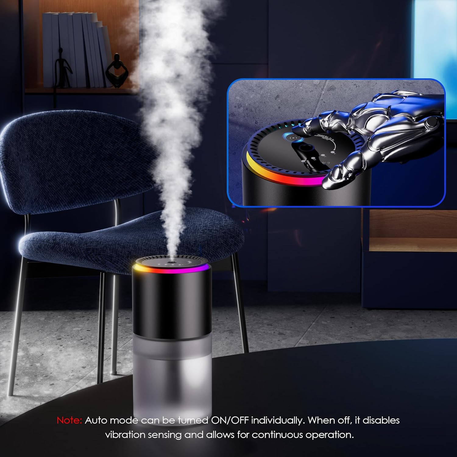 Multi-fragrance Smart Car Air Freshene With RGB Music Syncing Light