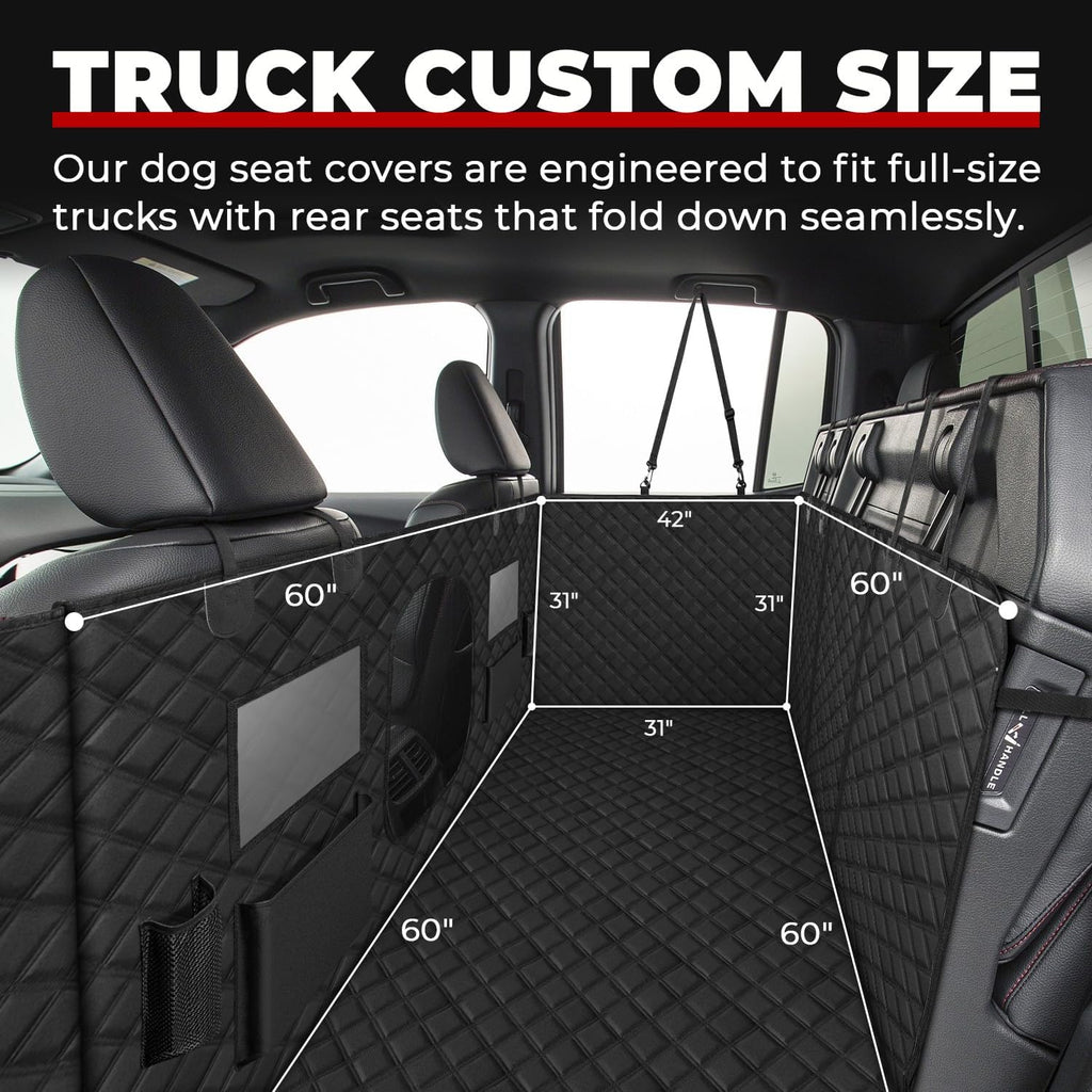 Dogs Hammock Pet Truck Back Seat Cover for Truck Back Seat Floor