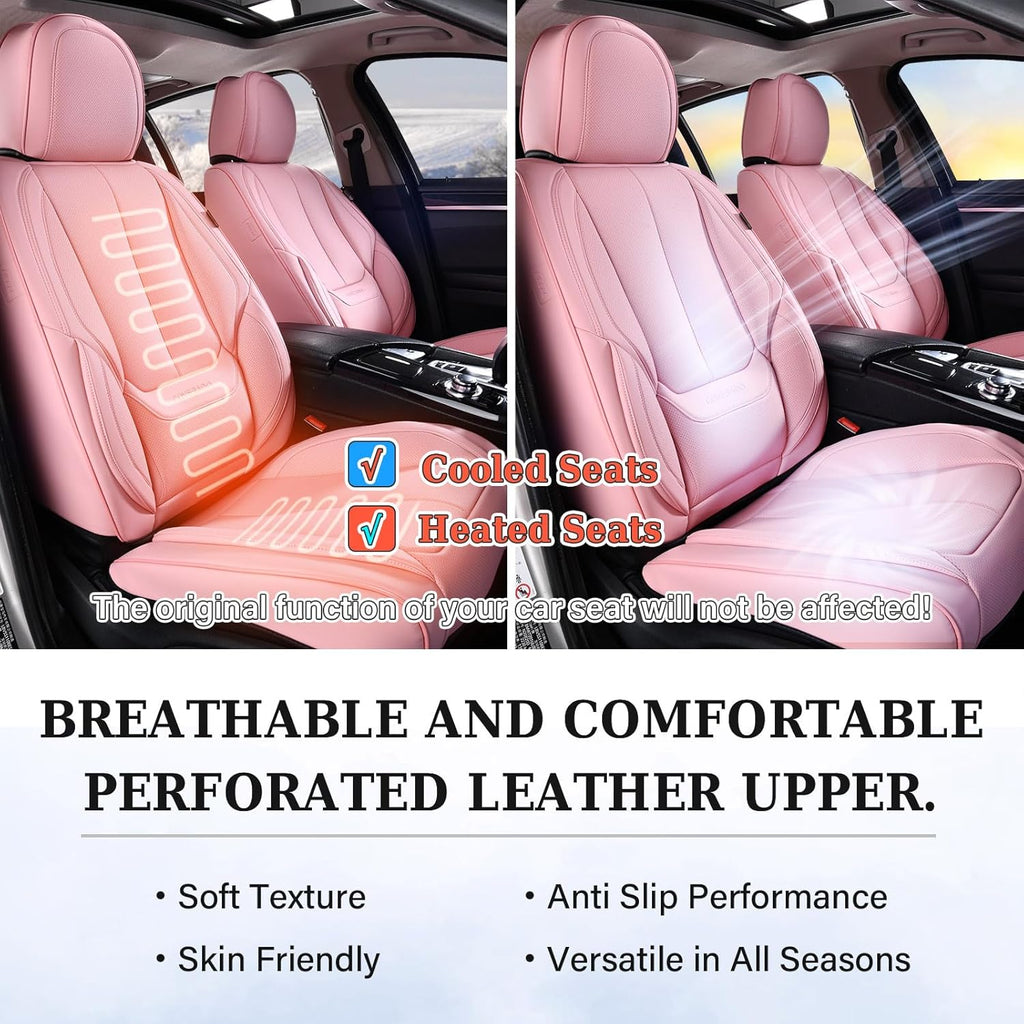 Waterproof Nappa Leather Carseat Cover Universal Fit for Most Cars