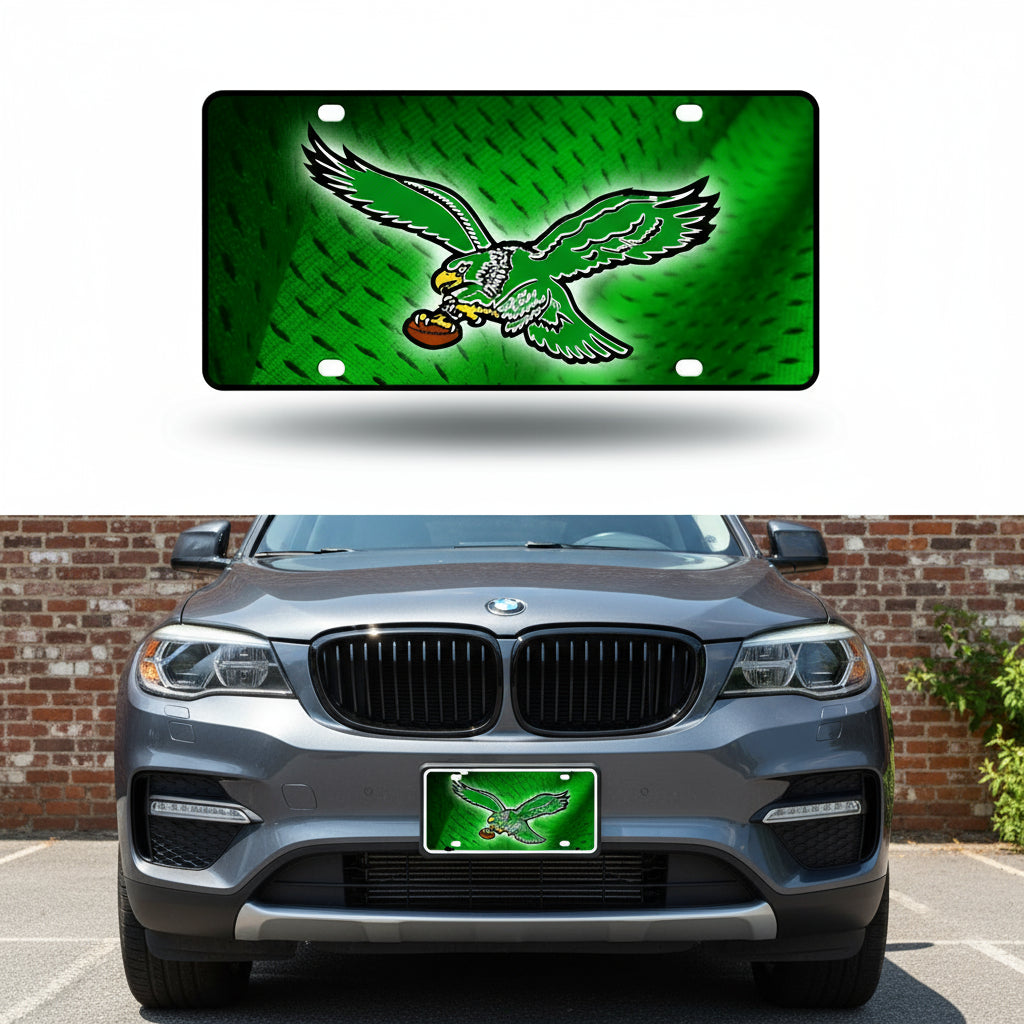 NFL Football Modern Retro Metal Auto Tag 6" x 12" - Great for Truck/Car/SUV