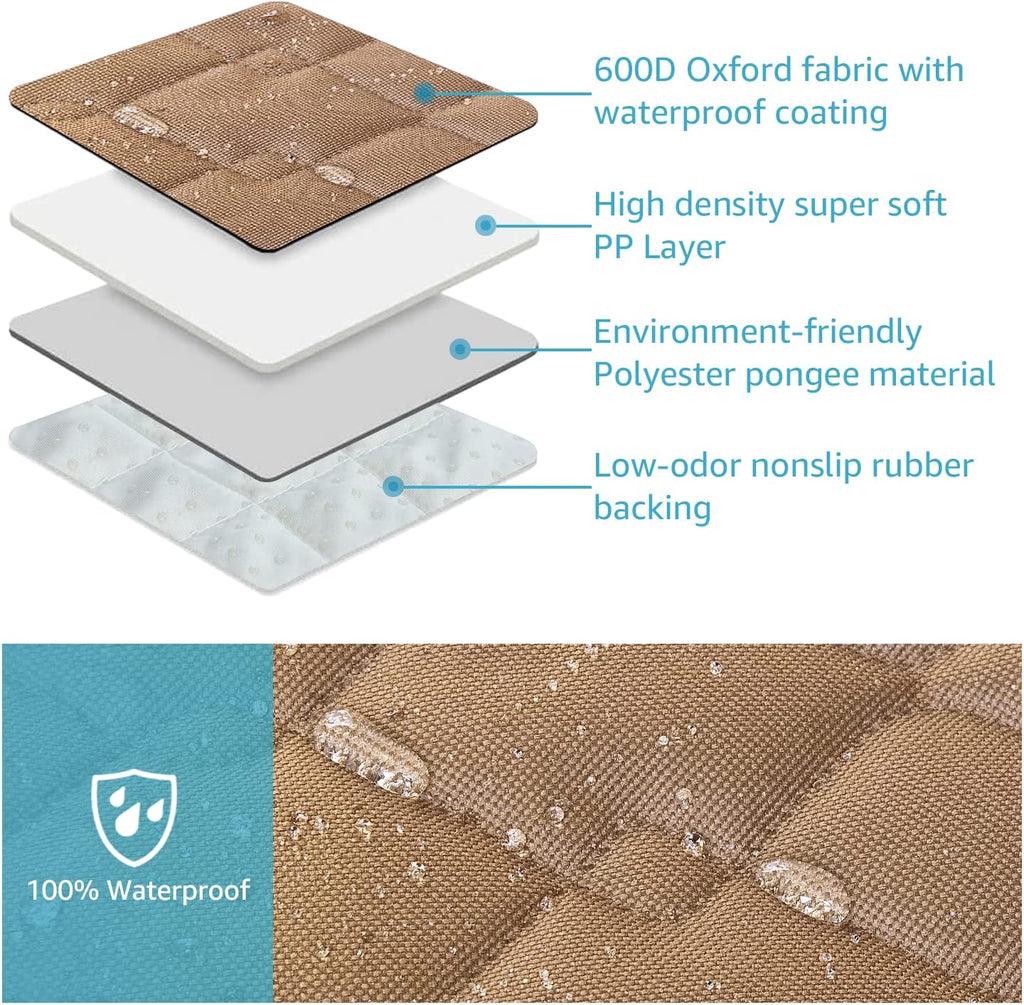 Dog Seat Covers for Trucks, Waterpfoof Dog Hammock for Truck Machine Washable and Non Slip Backseat Dog Cover for Car Compatible with F150 F250 Silverado Sierra Tundra and Crew Cab