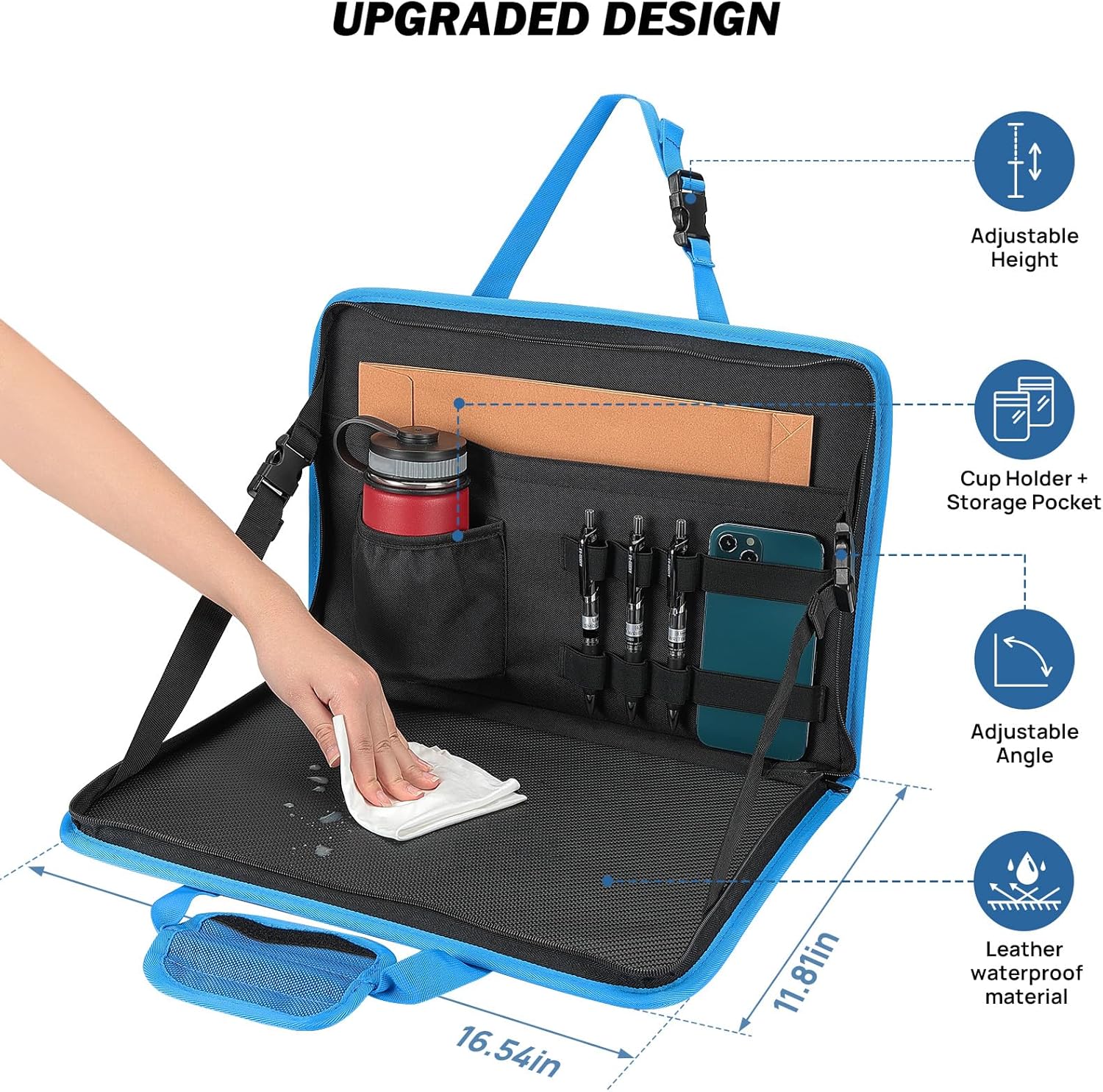 3 in 1 Steering Wheel Eating Tray & Multifunctional Car Office Bag