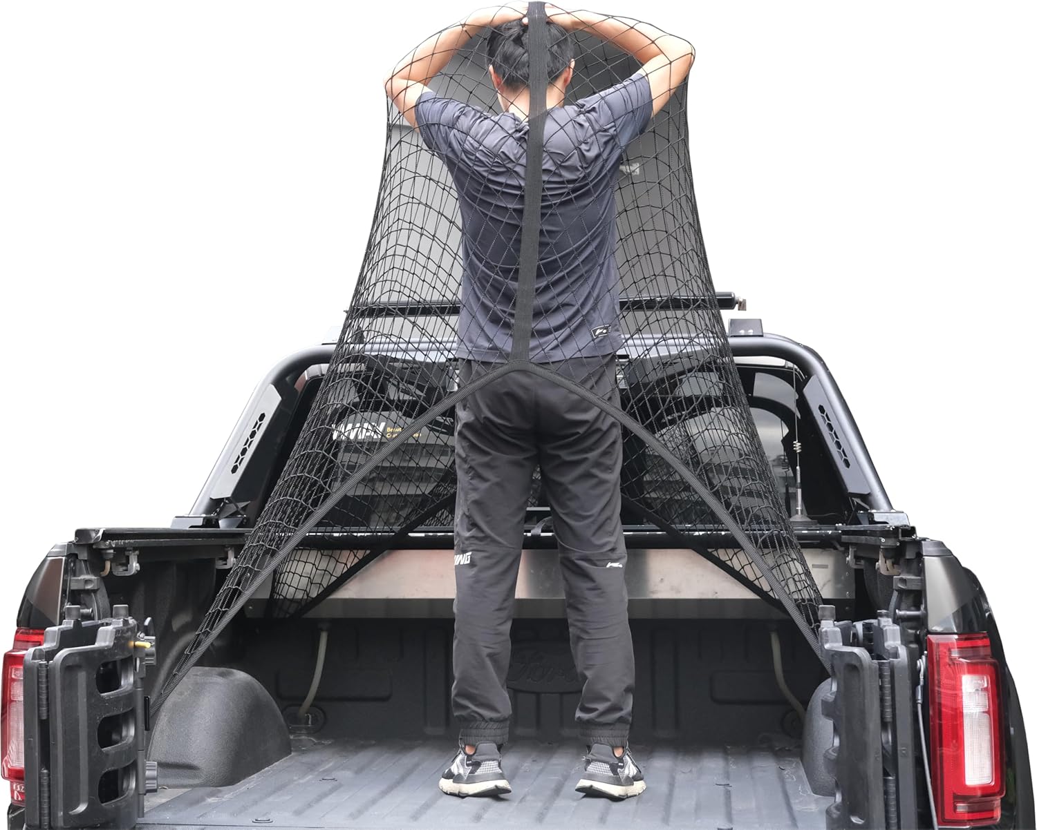 Simple Truck Bed Cargo Mesh Organizer Suitable for Daily Light Loads of Trucks