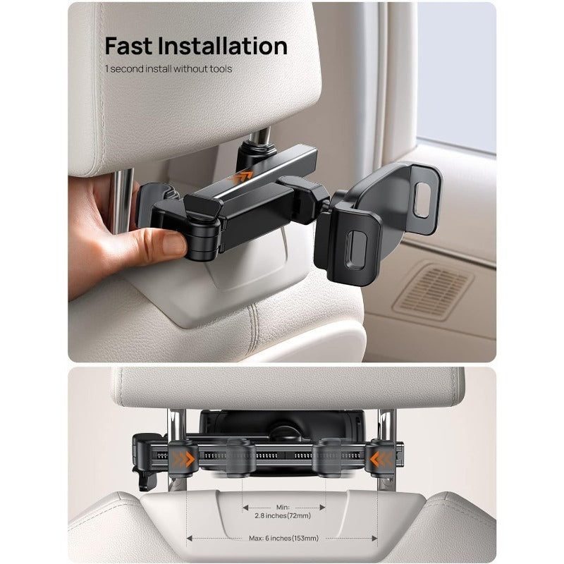 Universal Car Headrest Tablet & Phone Mount