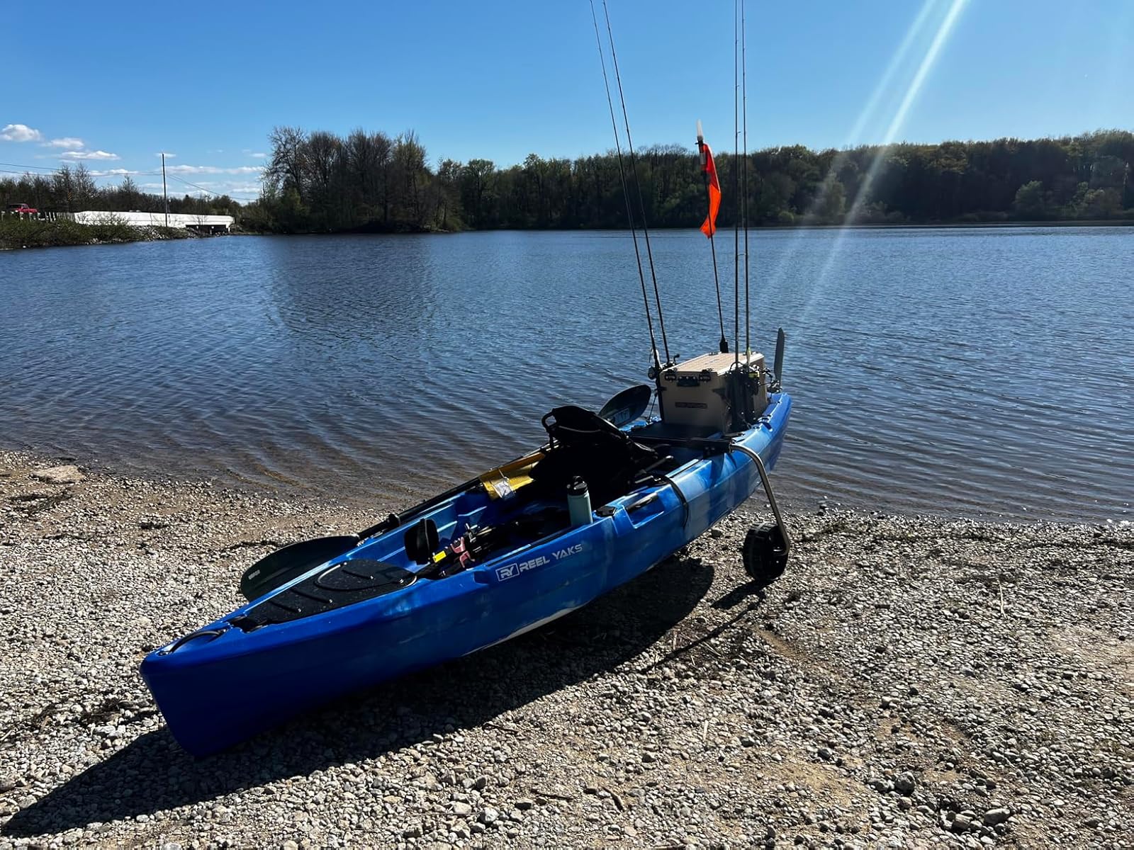 360 Degree LED MightyMount and Hardware Kayak Fishing Visibility Flag