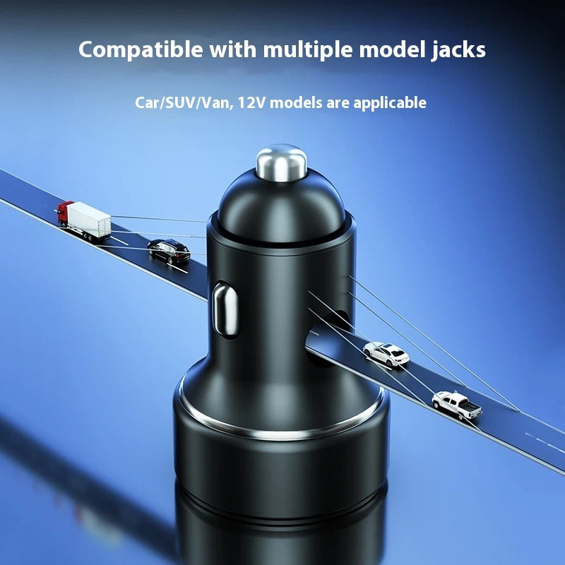 Mini Dual-Port 36W Car Charger with Smart Fast Charging