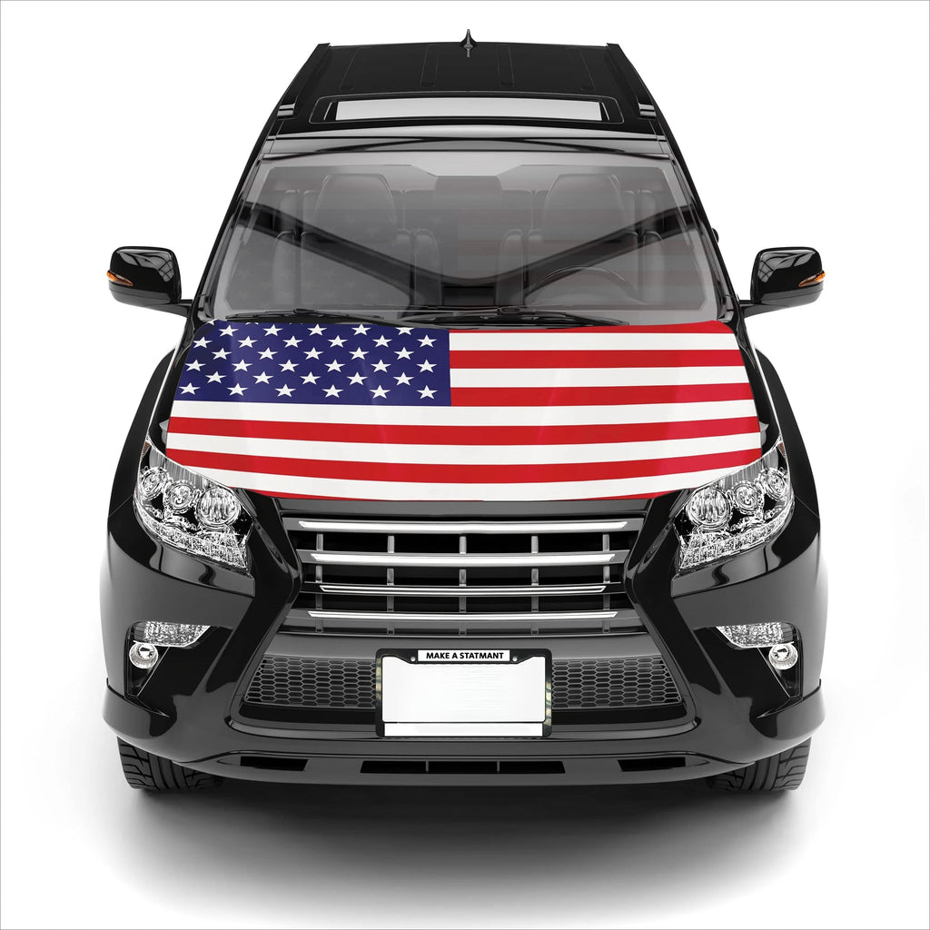 Patriotic Car Flag Hood Cover – Universal Fit