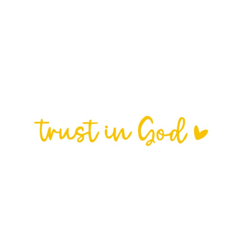 “Trust in God” Rear-View Mirror Decal