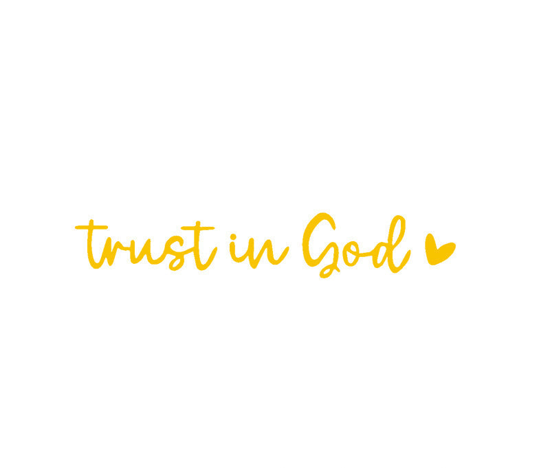 “Trust in God” Rear-View Mirror Decal