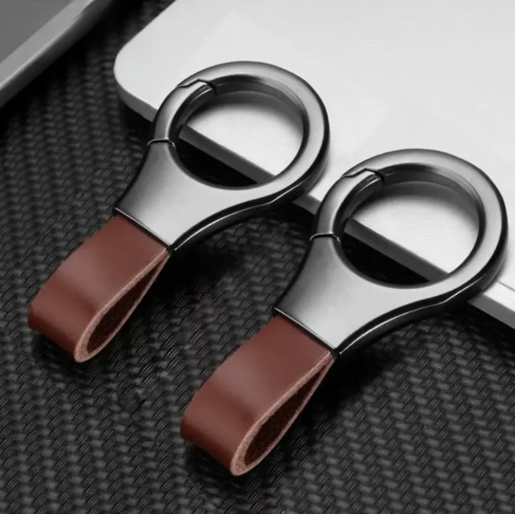 Metal & Leather Keychain Clips