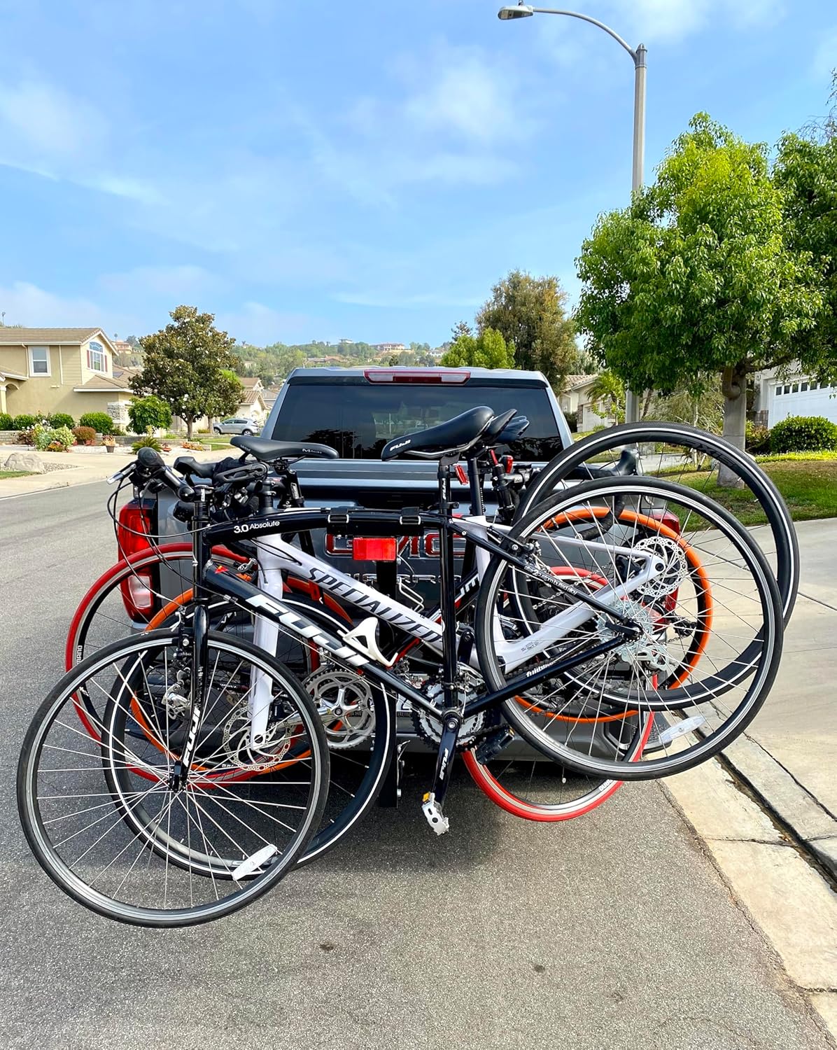 Hitch Mount Bike Rack - 4-Bike Rack, Black for Cars, Trucks, SUVs, and Minivans