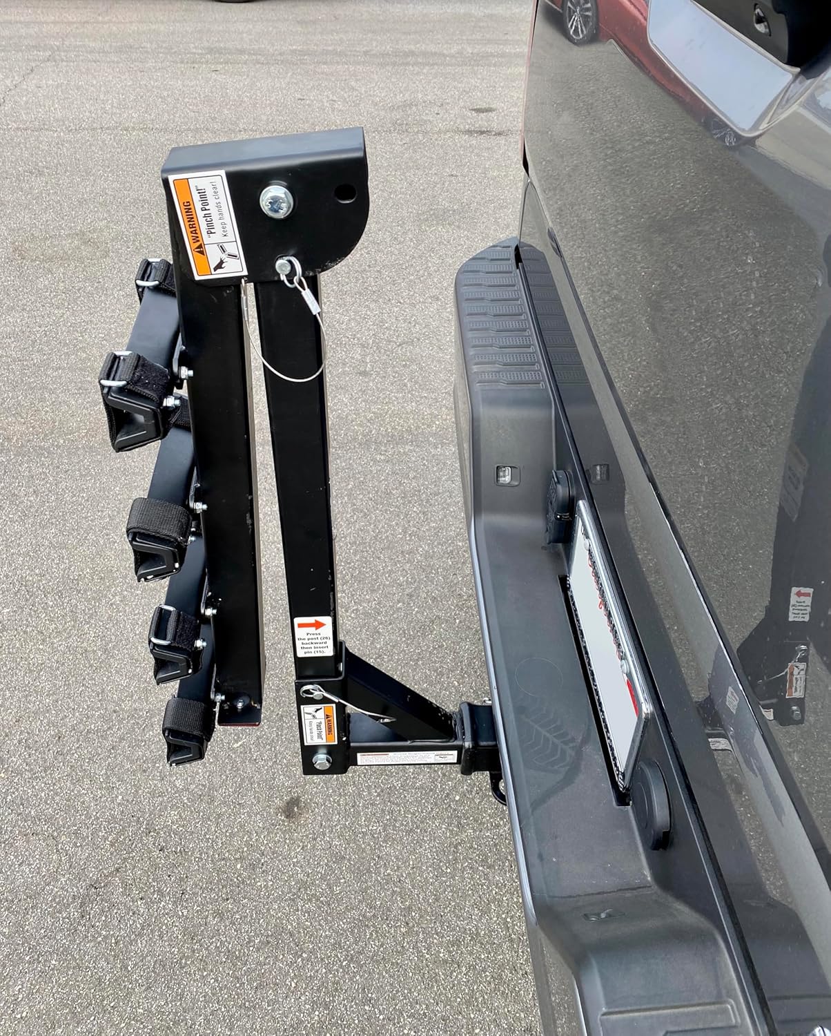 Hitch Mount Bike Rack - 4-Bike Rack, Black for Cars, Trucks, SUVs, and Minivans