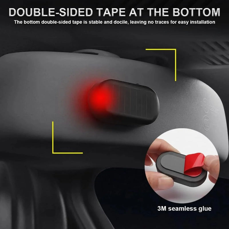 Solar-Powered Dummy Car Alarm Light