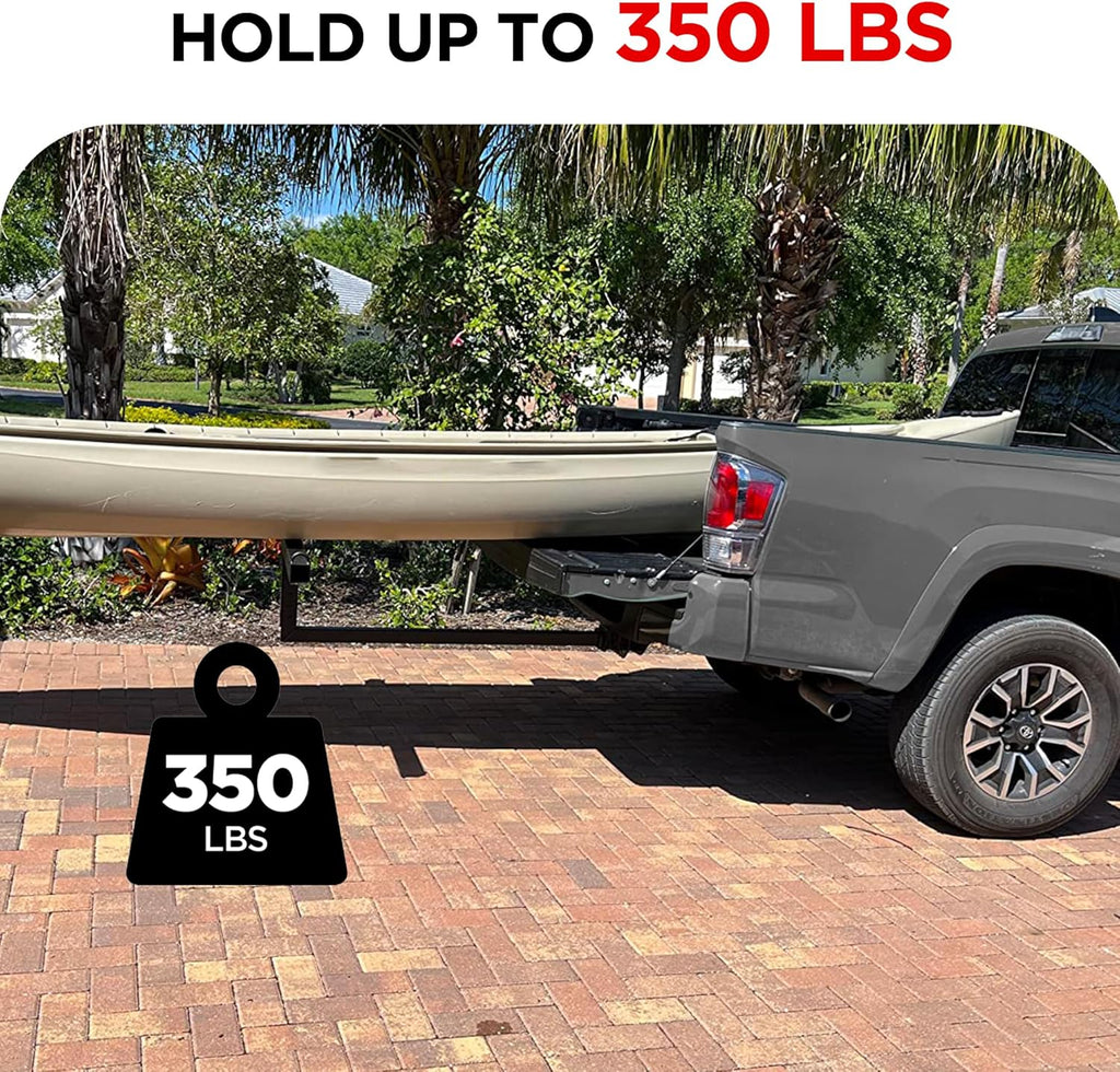 350 LBS Foldable Pick Up Truck Bed Extender for Canoe Kayak Ladder Lumber